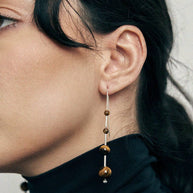 Maslo Jewelry Tigers Eye Earrings 