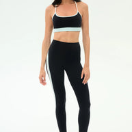 Emerson Airweight High Waist Legging | Black & Ice