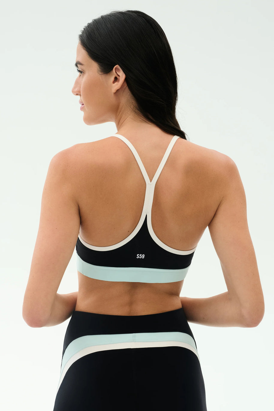 Emerson Airweight Bra | Black & Ice