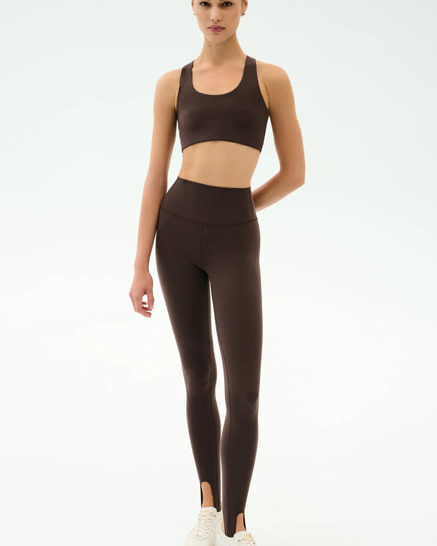 River High Waist Airweight Stirrup | Chocolate Brown