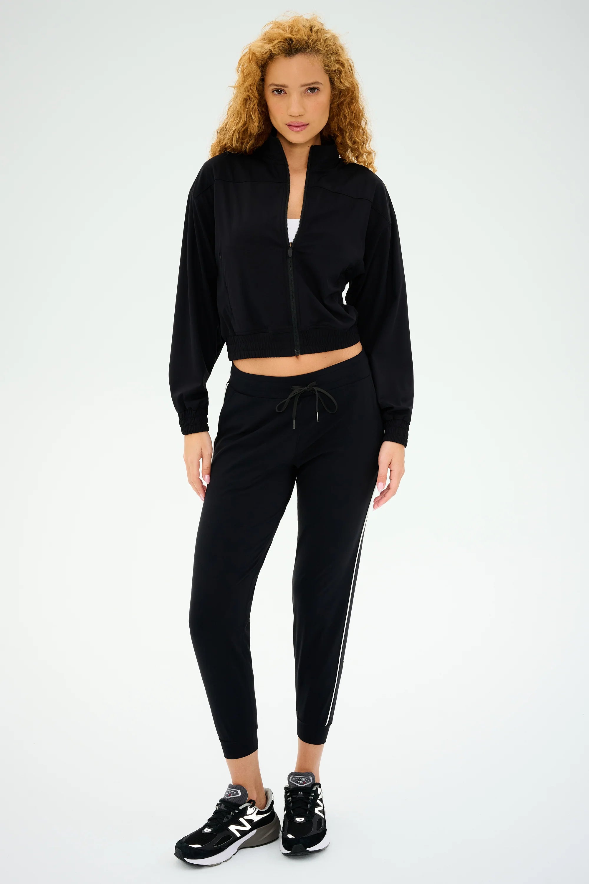 Splits59 Lucy Rigor Pant Piping Black Sweatpants