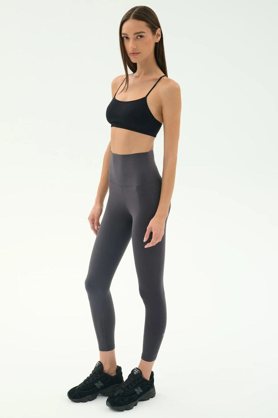 Splits59 Super High Waist 7/8 Midi Legging in Graphite 