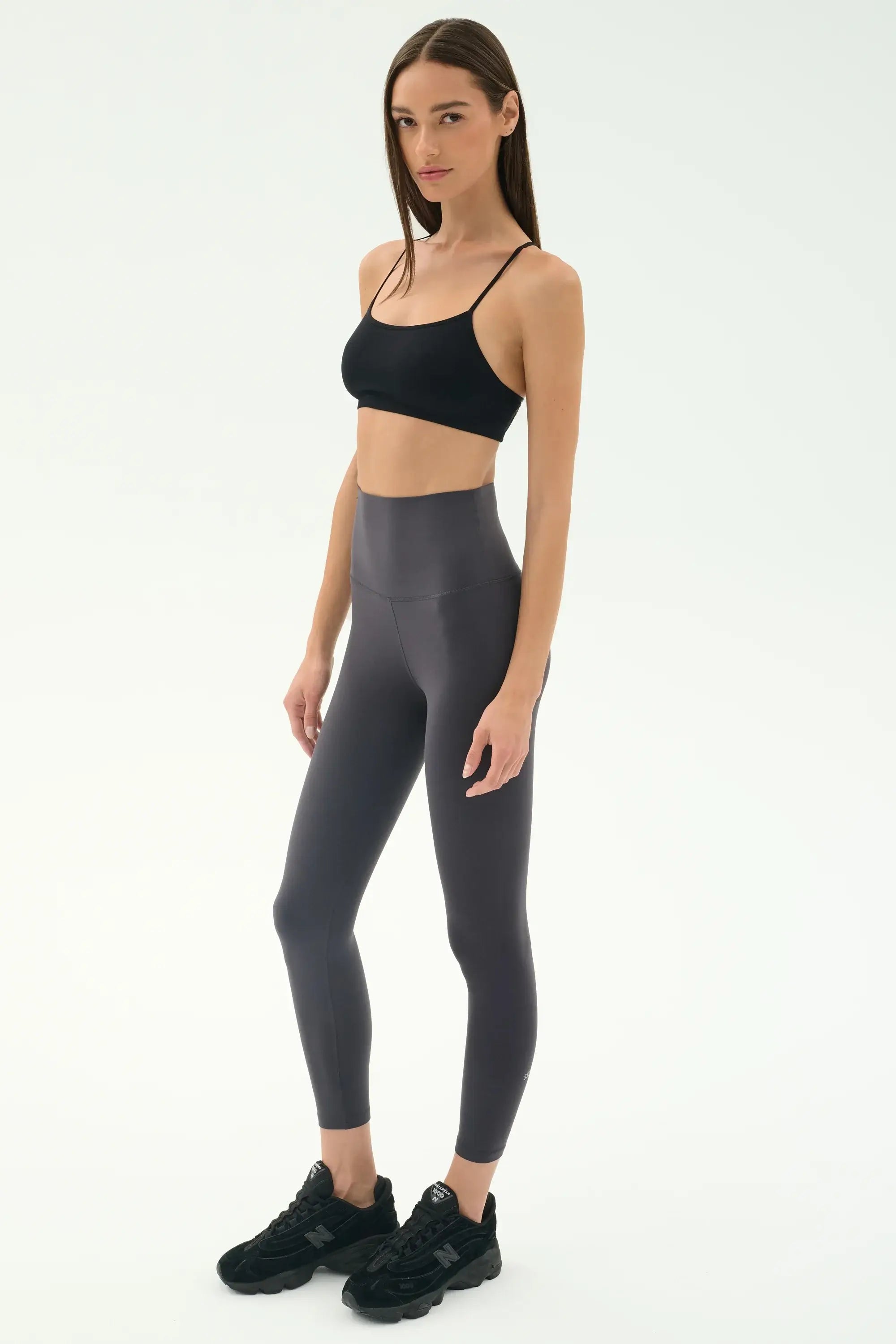 Splits59 Super High Waist 7/8 Midi Legging in Graphite 