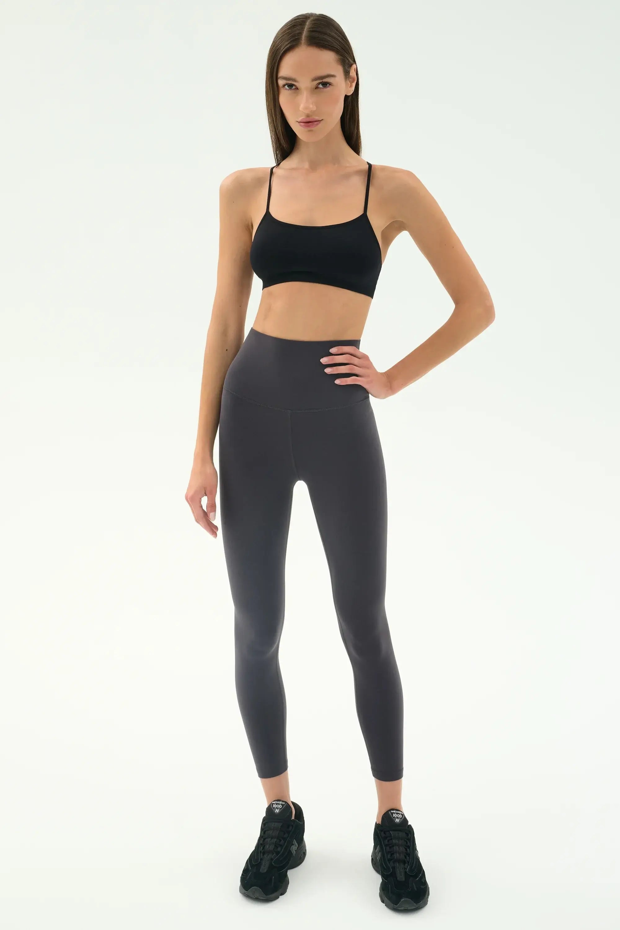 Splits59 Super High Waist 7/8 Midi Legging in Graphite 