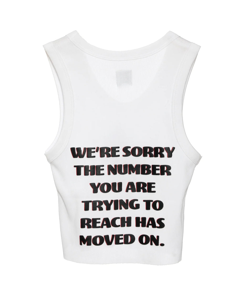 Boys Lie White 1-800 heart tank top 