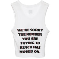 Boys Lie White 1-800 heart tank top 