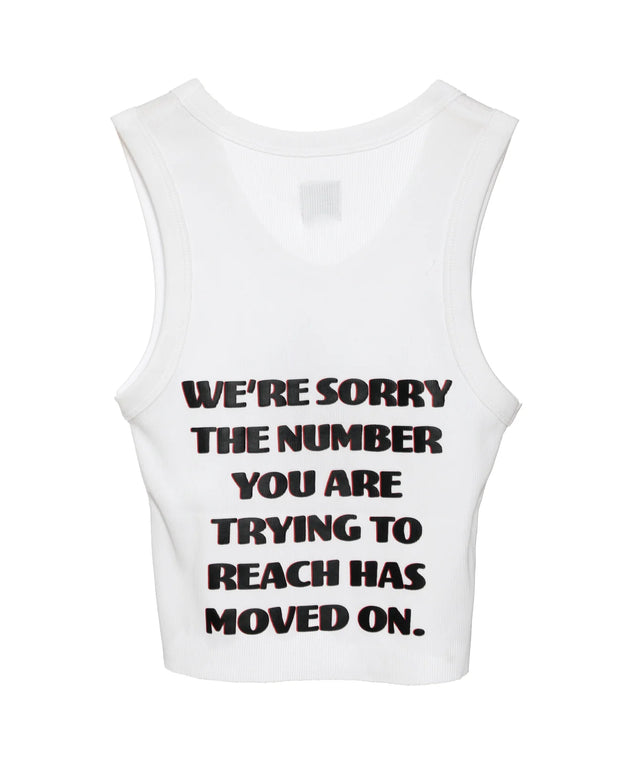 Boys Lie White 1-800 heart tank top 