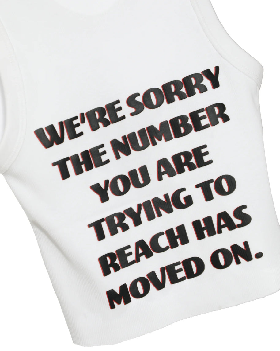 Boys Lie White 1-800 heart tank top 