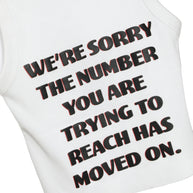 Boys Lie White 1-800 heart tank top 