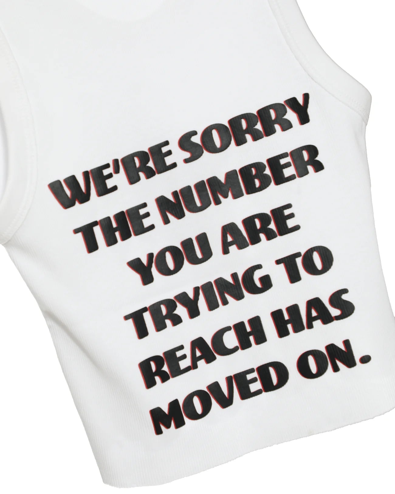Boys Lie White 1-800 heart tank top 