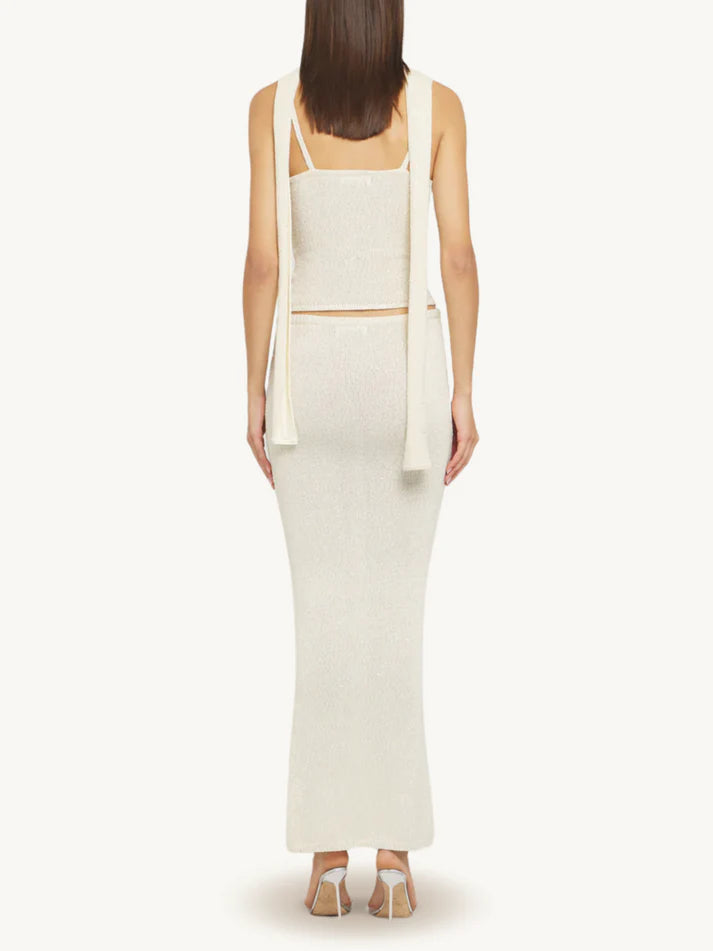 Carolina camisole asta resort - ivory sequin - sparkly tank top 