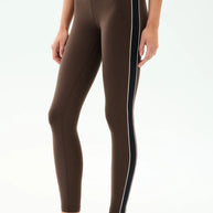 Margot Rigor Legging | Dark Chocolate & Black