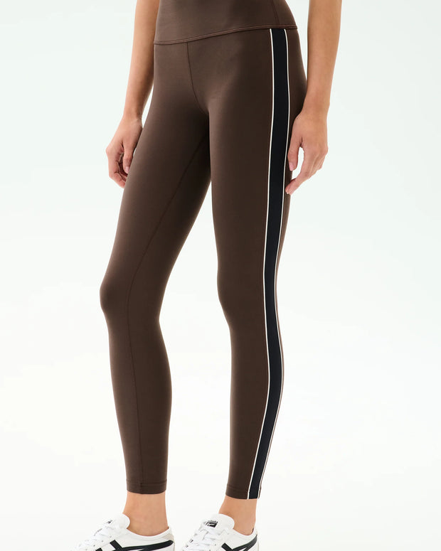 Margot Rigor Legging | Dark Chocolate & Black