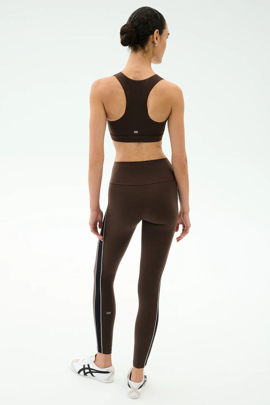 Margot Rigor Legging | Dark Chocolate & Black
