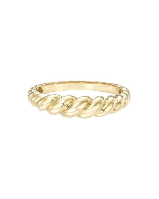 14k Gradient Twist Ring - Room Eight - Zoe Lev