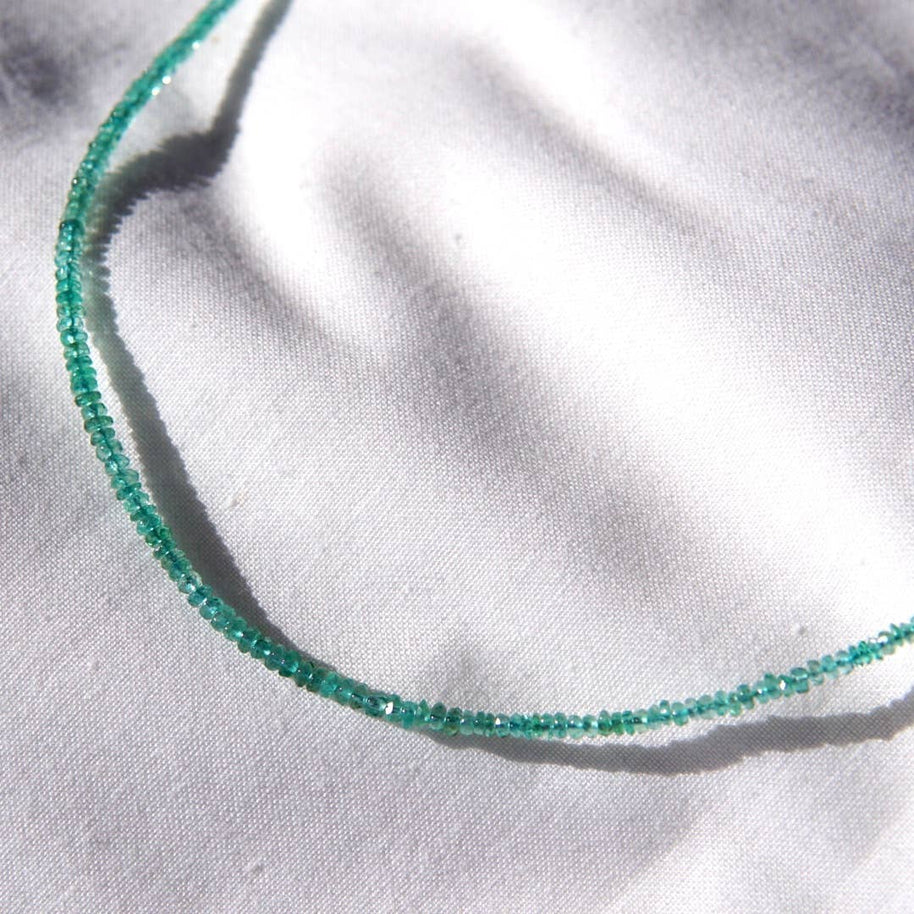 Emerald Beaded Necklace 
