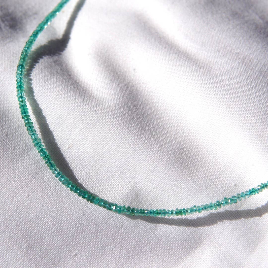 Emerald Beaded Necklace 
