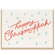 Happy Chrismukkah - Letterpress Christmas Greeting Card