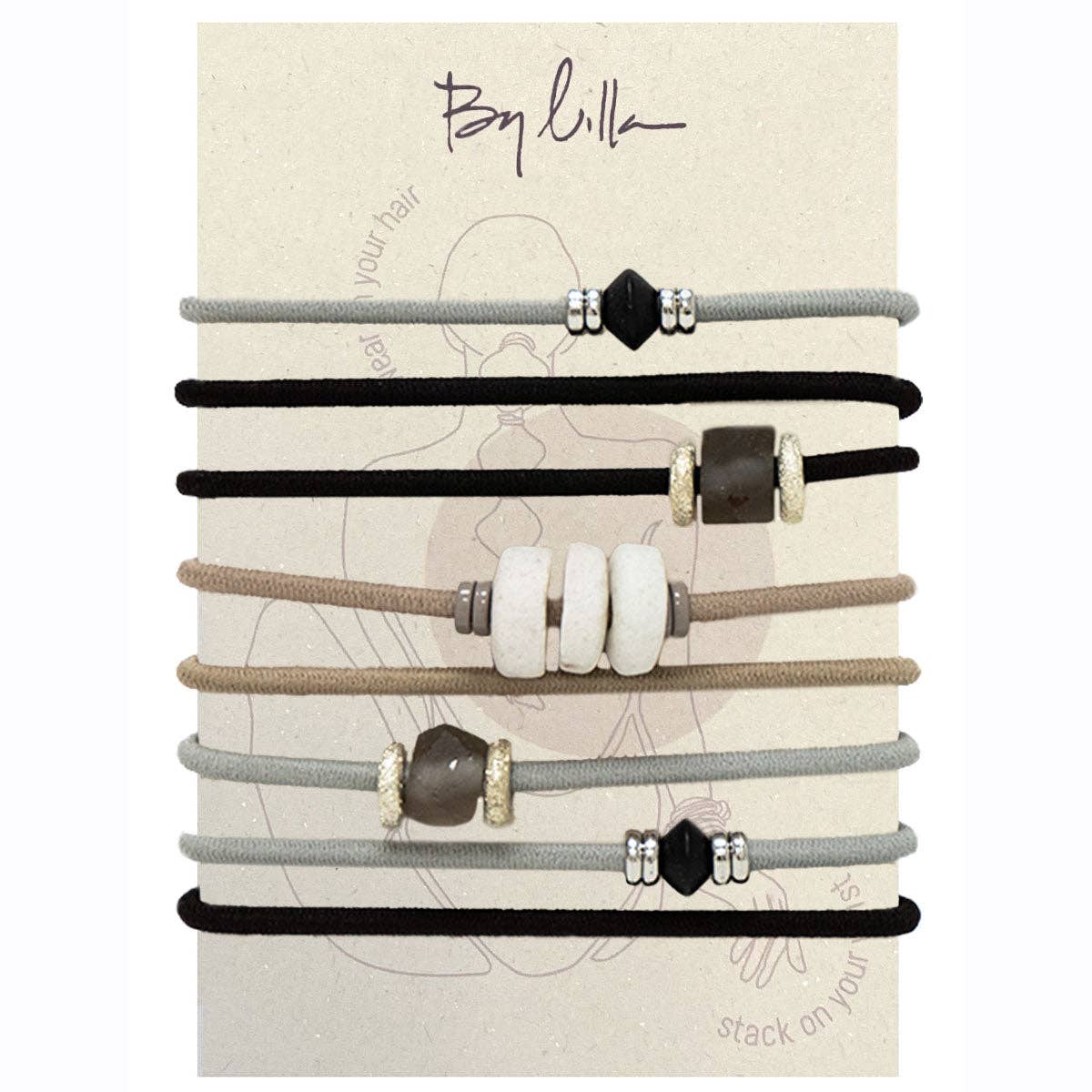 By Lilla Hair Tie Bracelet Deep Sea