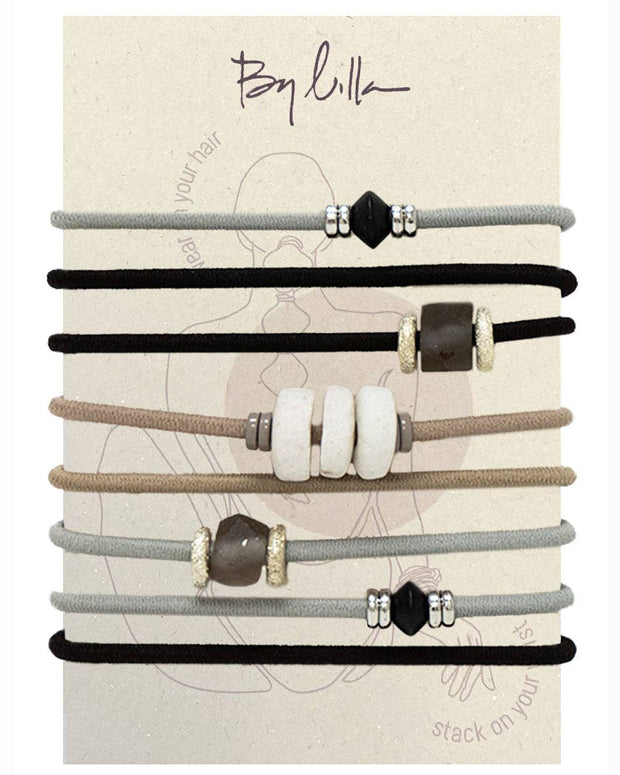 By Lilla Hair Tie Bracelet Deep Sea