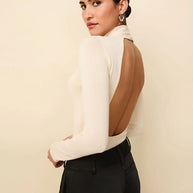 Solid and Striped Noadia long sleeve bodysuit 