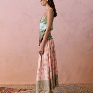Lucent Drop Waist Maxi Dress