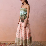 Lucent Drop Waist Maxi Dress