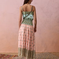 Lucent Drop Waist Maxi Dress