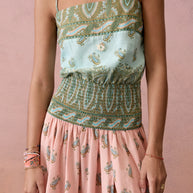 Lucent Drop Waist Maxi Dress