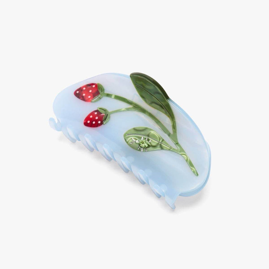 Forest Berry Strawberry Jewel Beetle Acetate Hiar Claw Clip