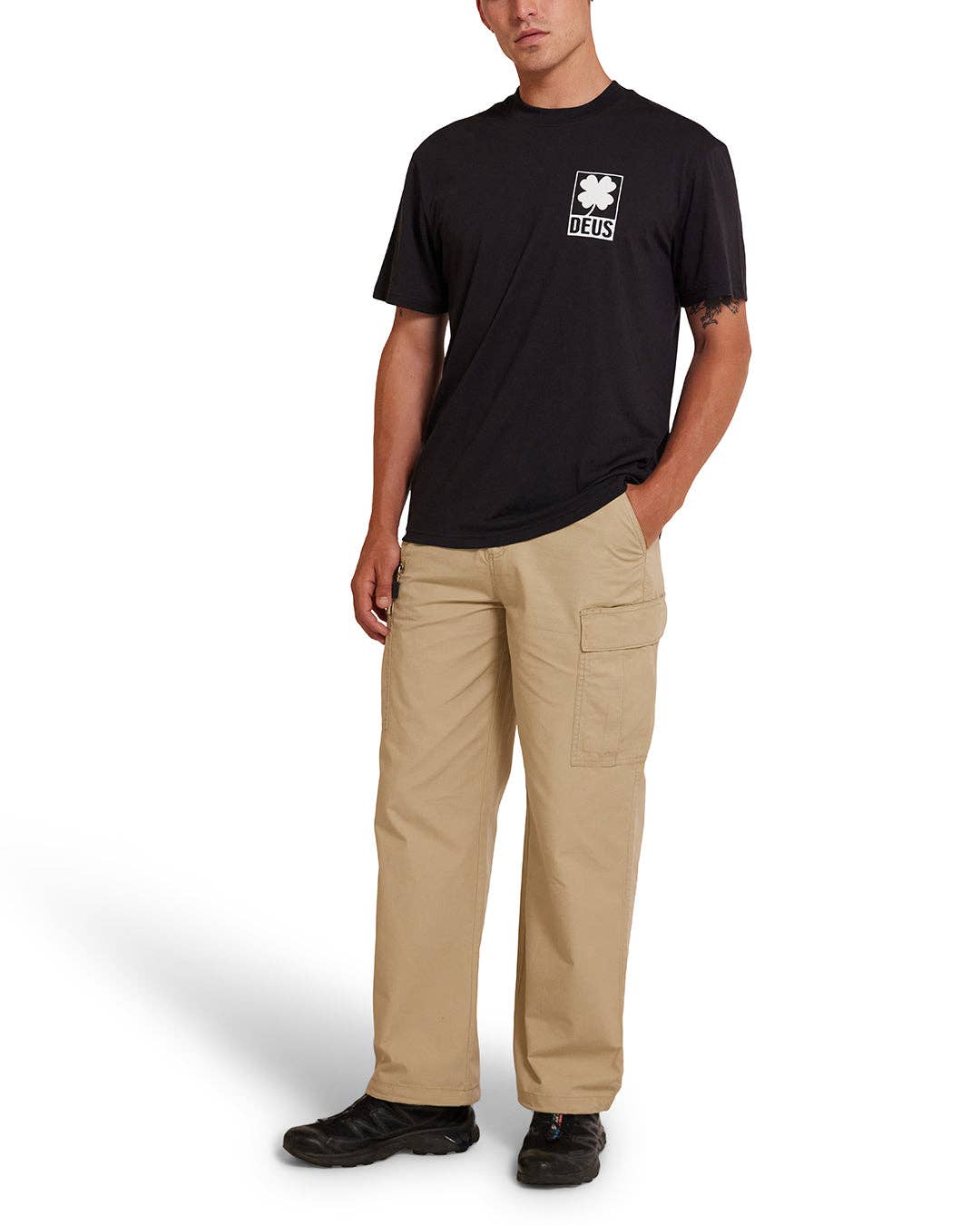 Deus Ex Machina Quad Tee Mens Black Graphic T-shirt 