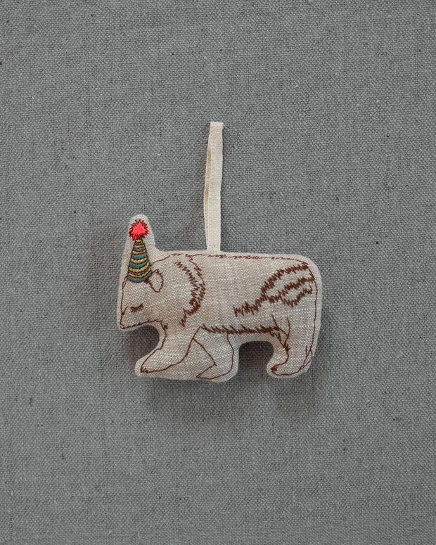 Party bear skippy cotton Christmas ornament 