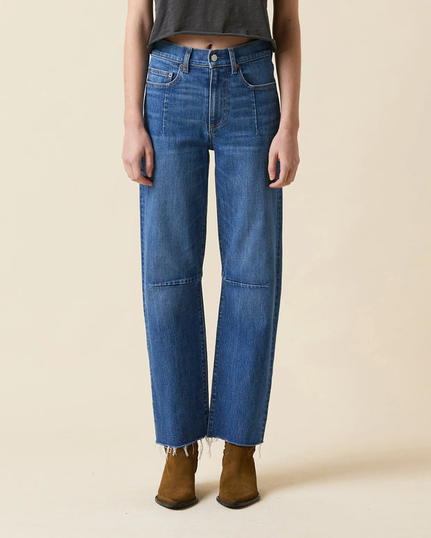 Le Jean Pixie Ankle Fray High Waisted Jeans, Cropped Jeans, Stretch Jeans, Raw Hem Jeans 