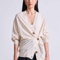 Drippy Tissue Cardigan | Oatmeal
