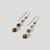 Idole Earrings Large Tigers Eye