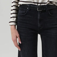 Citizens of Humanity Lyra Wide Leg Crop Jeans for Women Dark Denim Jeans