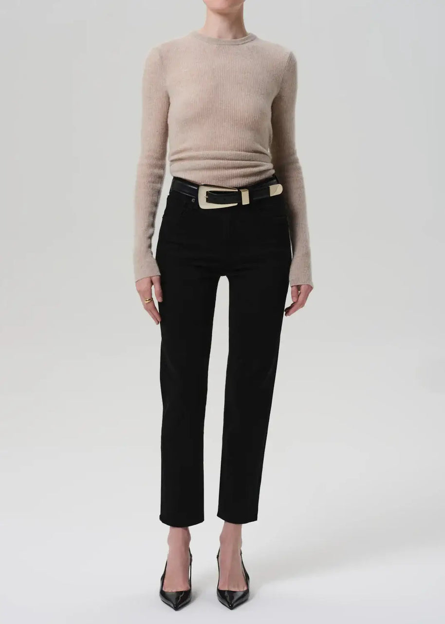 Citizens of Humanity Caia Straight Black Jeans Women's Straight Leg Jeans
