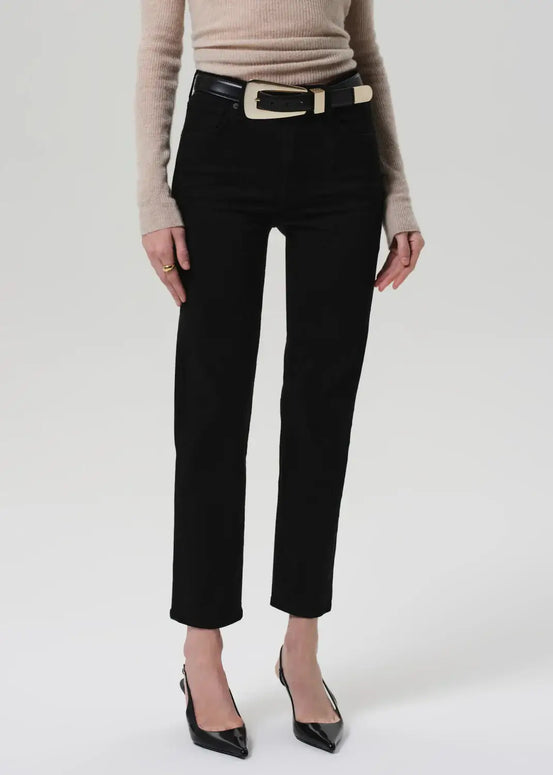 Citizens of Humanity Caia Straight Black Jeans Women's Straight Leg Jeans