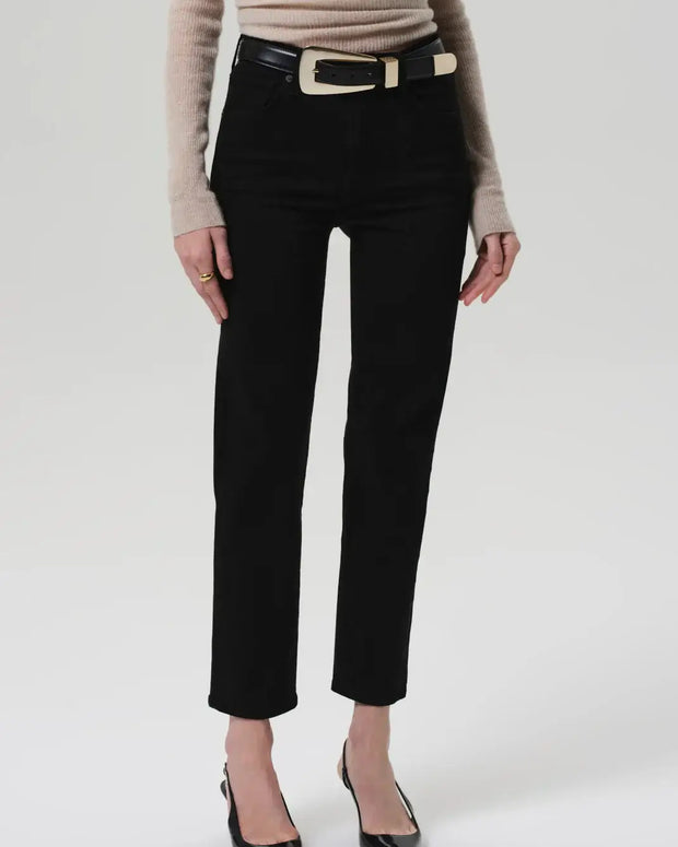 Citizens of Humanity Caia Straight Black Jeans Women's Straight Leg Jeans