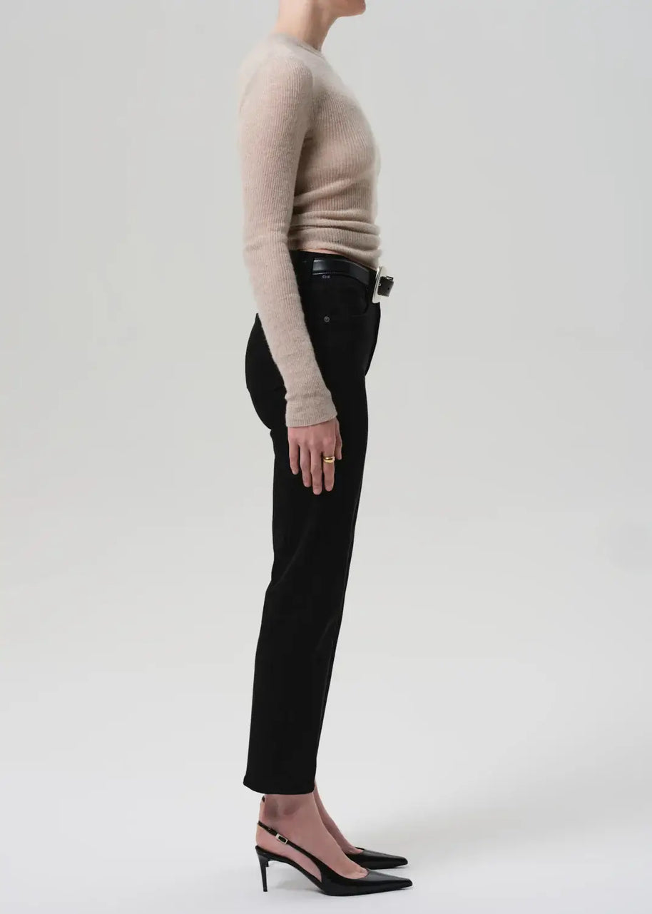 Citizens of Humanity Caia Straight Black Jeans Women's Straight Leg Jeans