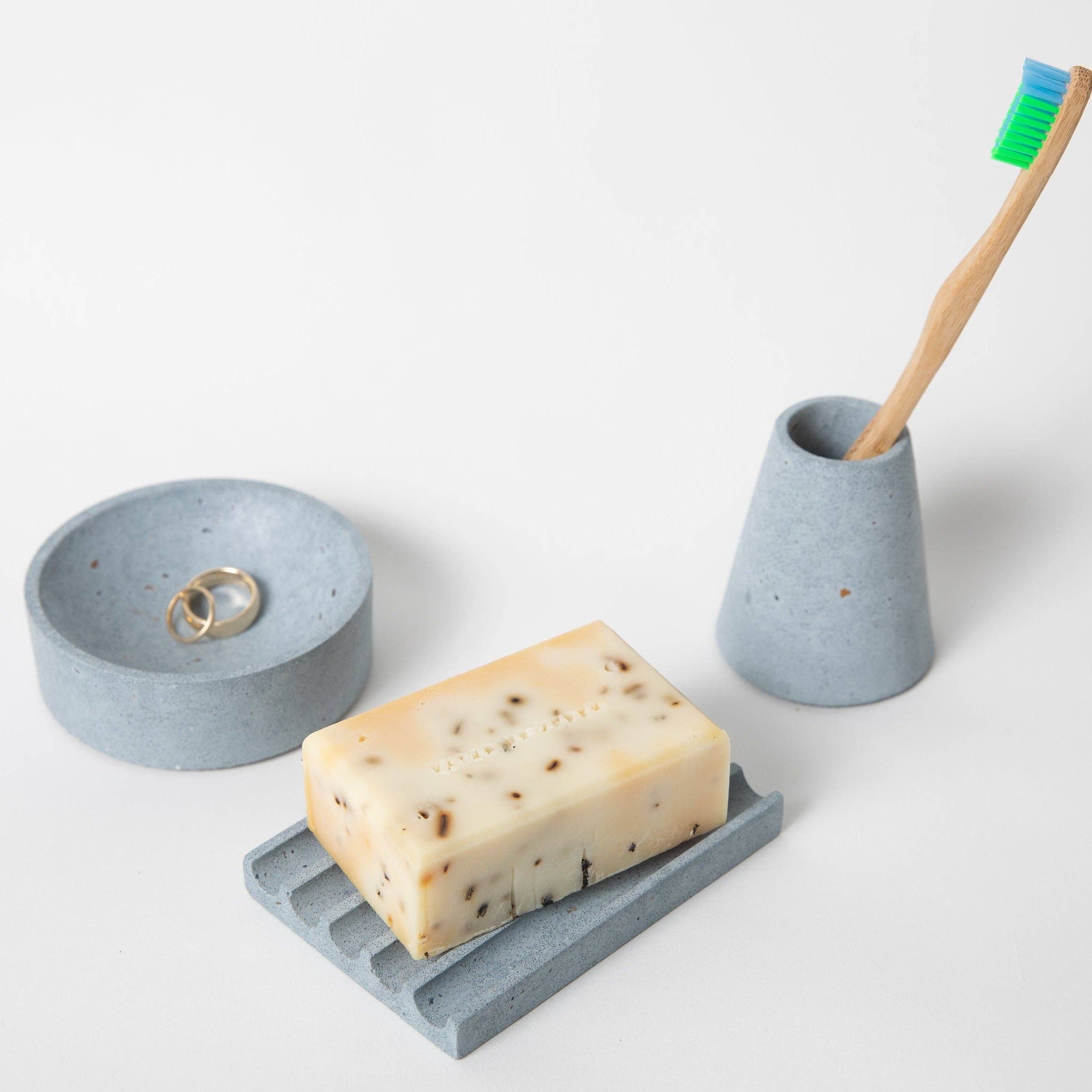 pretti.cool concrete soap dish - home decor - rigid soap dish - gift ideas 