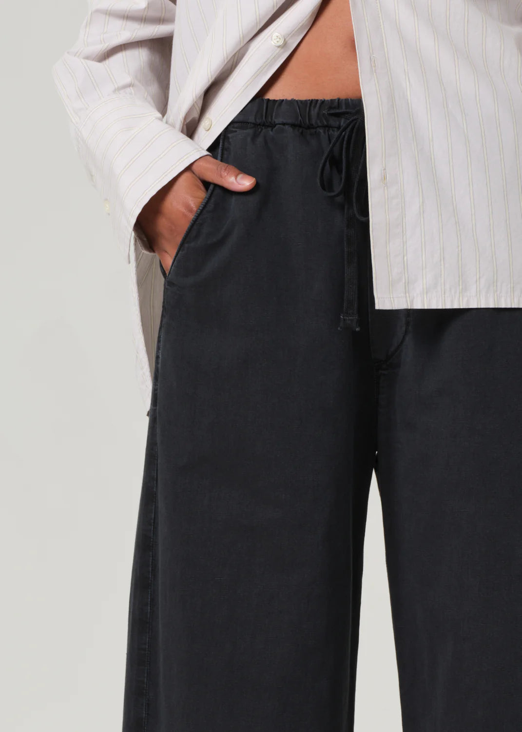 Citizens of Humanity Aurora Pull on Pant in Washed Black