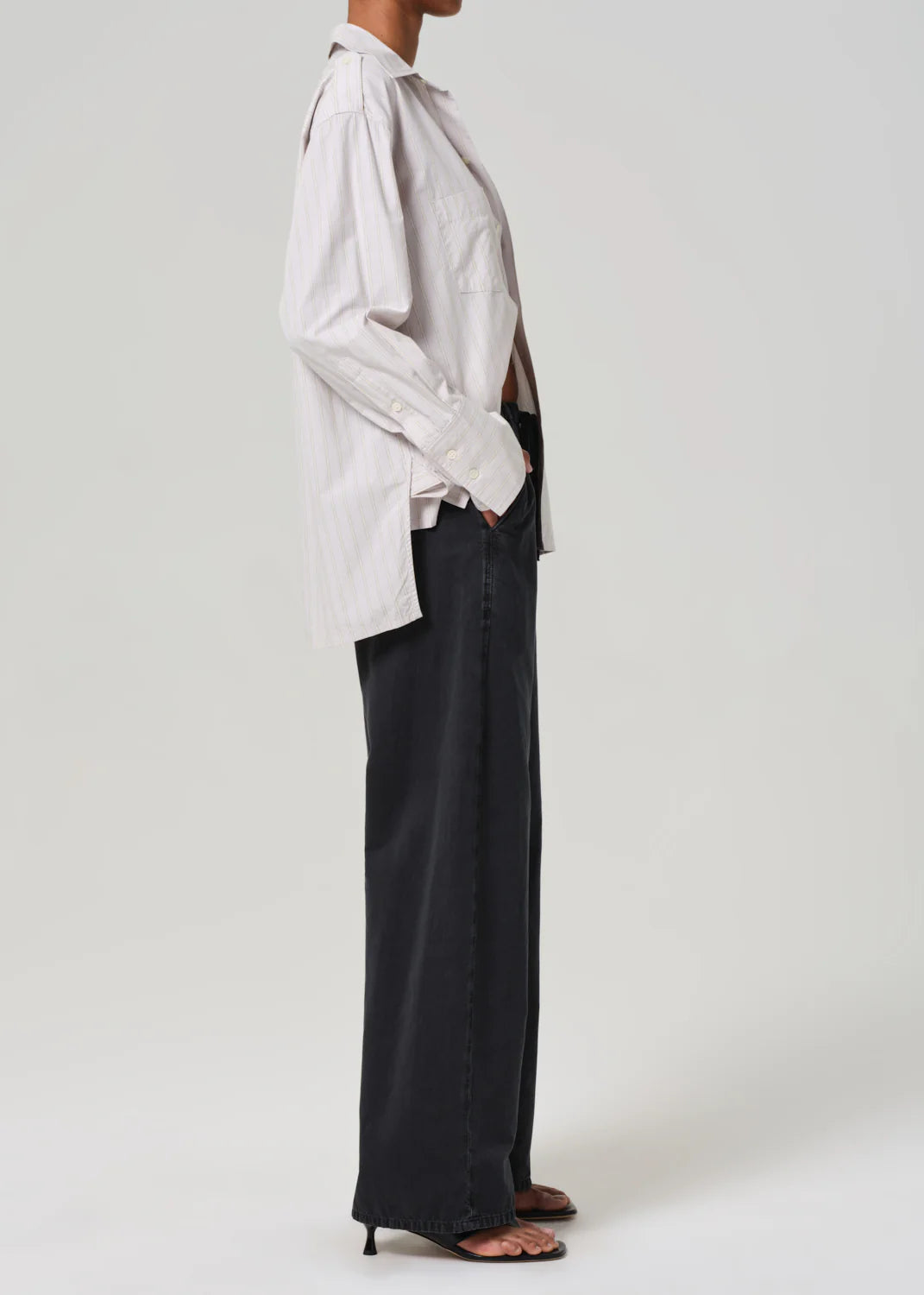 Citizens of Humanity Aurora Pull on Pant in Washed Black