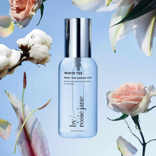 By Rosie Jane Hair and Body Perfume Mist in White Tee