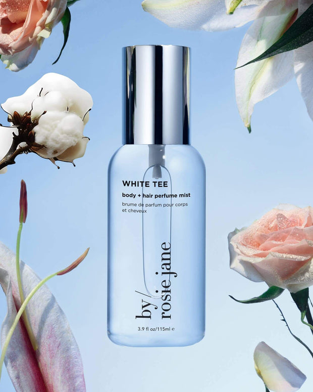 By Rosie Jane Hair and Body Perfume Mist in White Tee