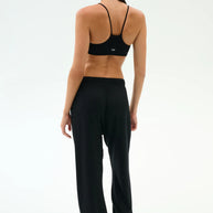 Andie Oversized Fleece Varsity 59 Sweatpant | Black