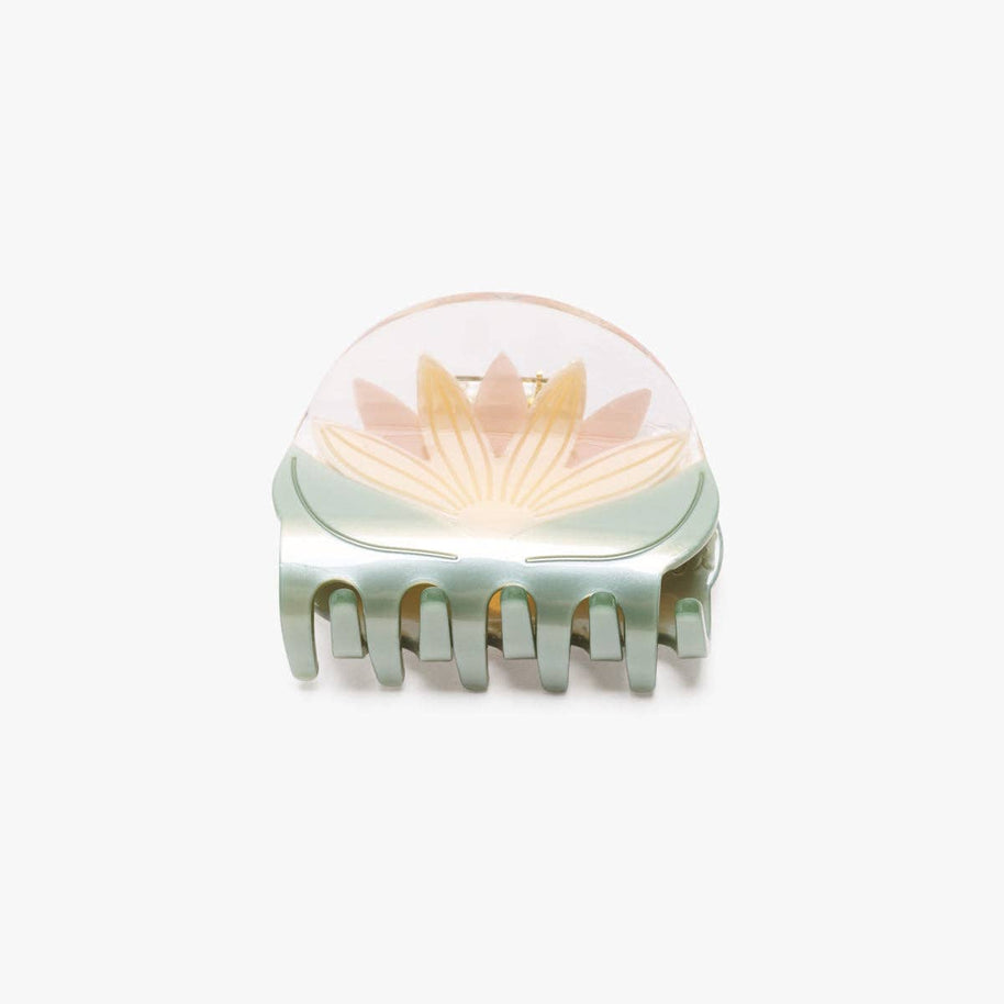 Water Lily White Lotus Flower Hair Clip Winona Irene