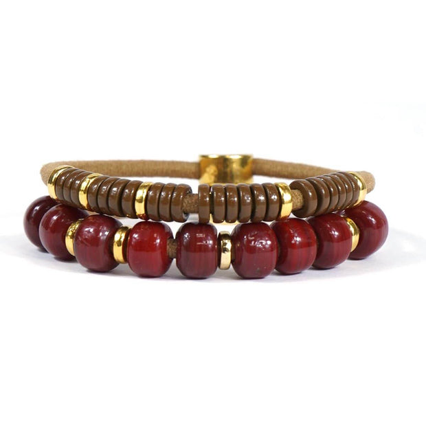 Bracelet Hair Tie | Cranberry