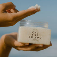 Baja Zen Coco Glow Body Scrub Body Buff, Salt Scrub 