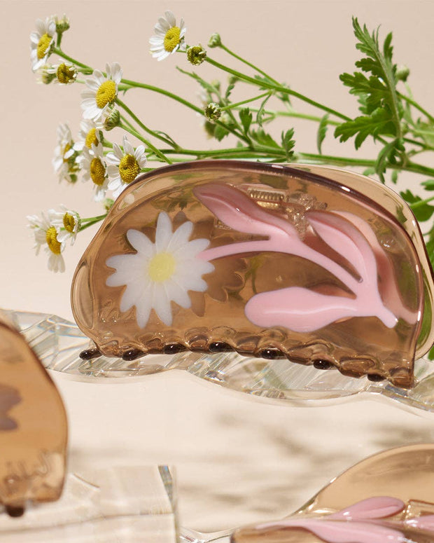 Marguerite Daisy Flower Hair Claw